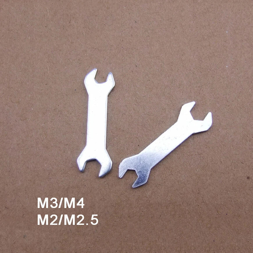 Flare Nut Wrench Open-Ended Brake Pipe Spanner M2/M2.5 M3/M4 Extra Open Spanner