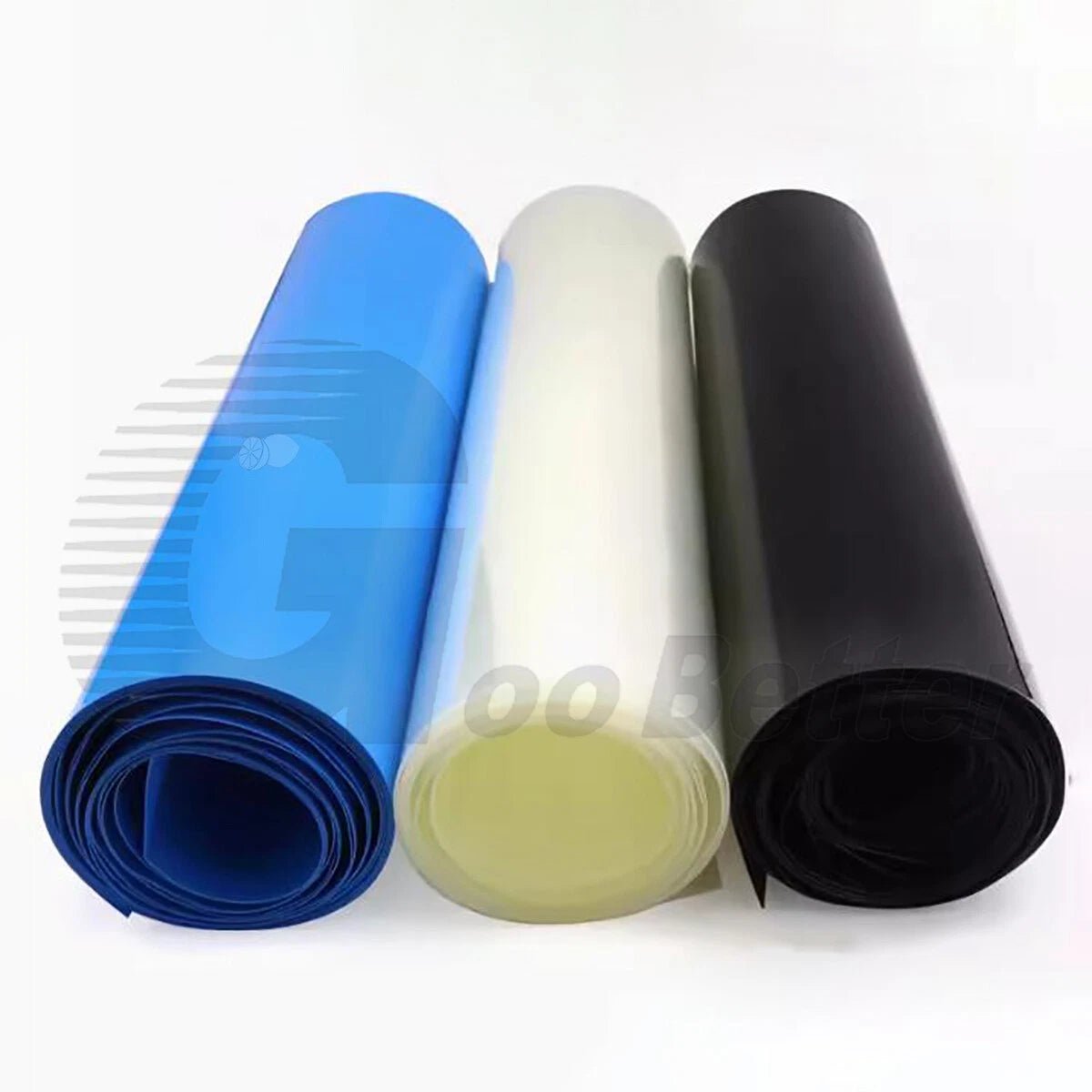 PVC Heat Shrink Tubing — Black, Blue & Clear | 7mm to 500mm Flat Width | 1M to 10M - HomeDIYer