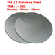 304 A2 Stainless Steel Sheet Round Steel Plate Dia 100mm~300mm 1mm~3mm Thickness