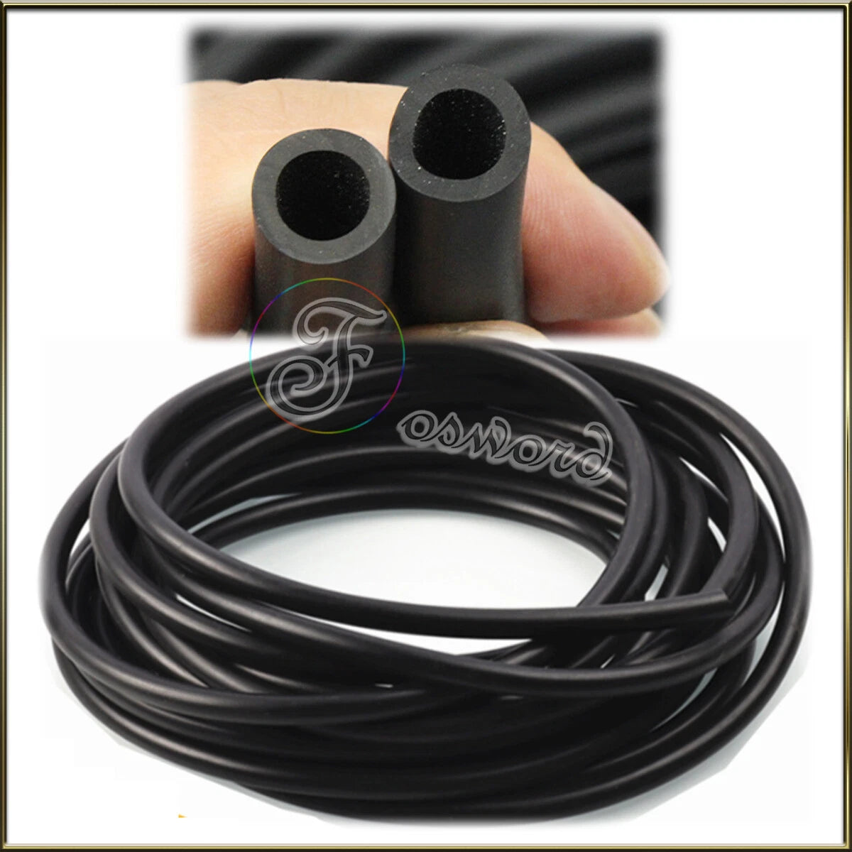 Nitrile Smooth Rubber Fuel Unleaded Petrol Diesel Oil Line Hose Pipe Tubing 2~19