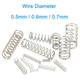 10x Compression Spring 304 Stainless Steel Wire Dia 0.5/0.6/0.7mm Various Length