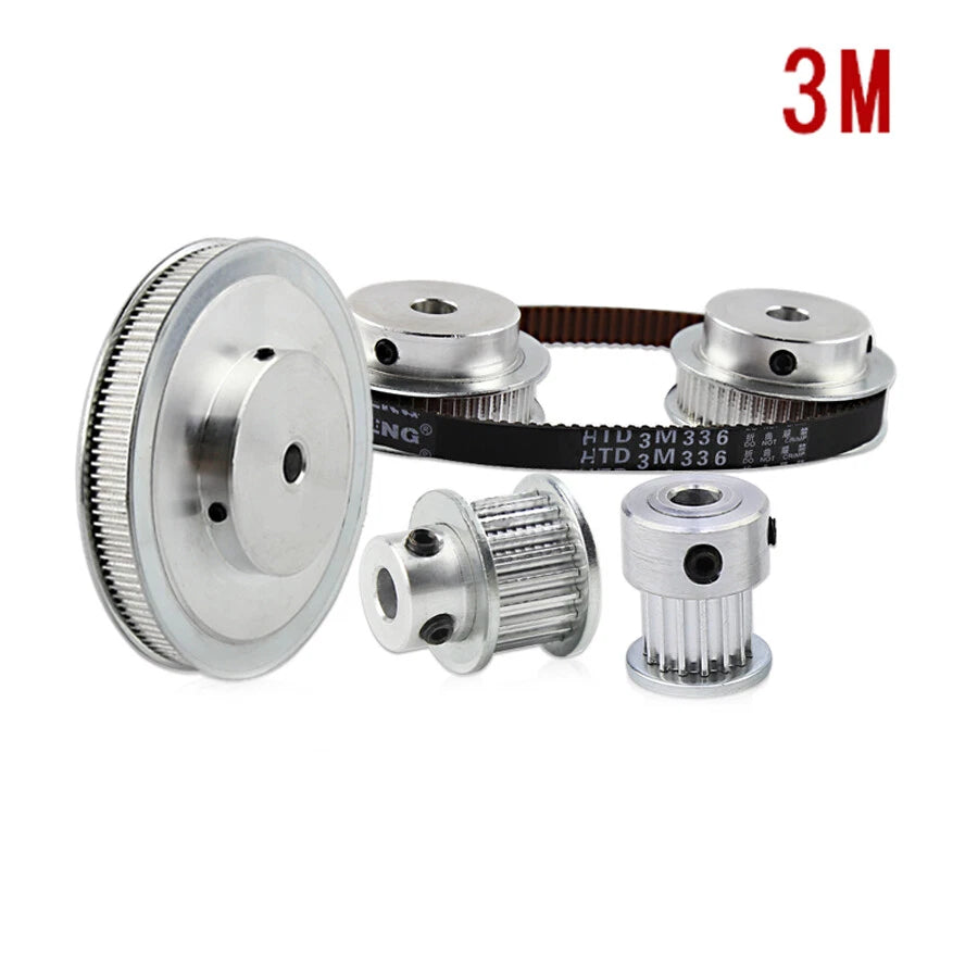 HTD-3M 12T-150T Timing Belt Pulley Pitch 3mm Tooth Width 11mm Synchronous Wheel