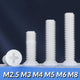 White Nylon Phillips Flat Head Machine Screws DIN 965 — M2.5 M3 M4 M5 M6 M8