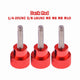 Knurled Thumb Screws – Aluminum & Stainless Steel, Dark Red Anodized | M5 M6 M8 M10 / 1/4-20 3/8-16