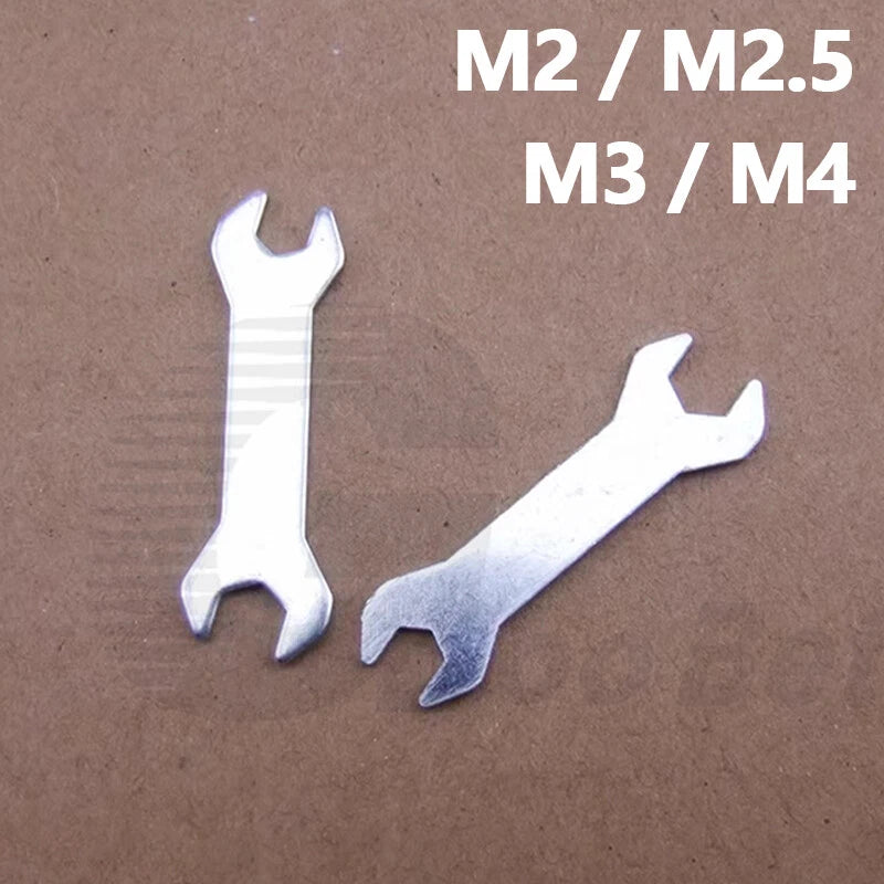 Small Open Ended Spanner Double Ended M2 M2.5 M3 M4 Nut Wrench DIY Model Tools