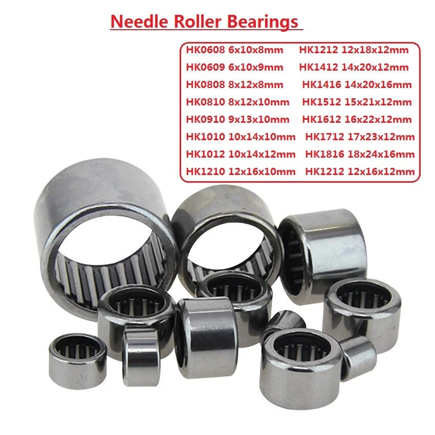 Outer Ring Filling Drawn Cup Needle Roller Bearings Series HK0608-HK1816