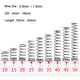 10Pcs Compression Spring Wire Dia 0.8mm 1.0mm A2 Stainless Steel OD 5mm-16mm DIY