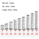 10 Pcs Compression Spring Wire Diameter 0.9mm A2 Stainless Steel OD 6mm-16mm DIY