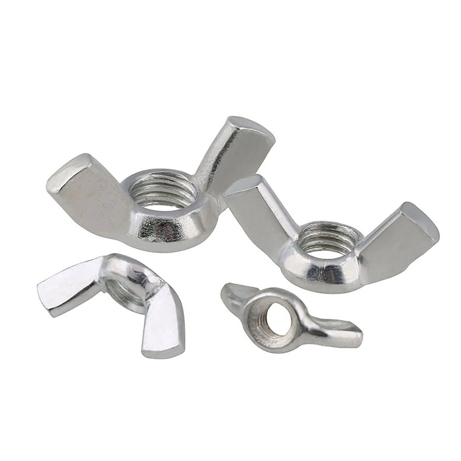 3/16" 1/4" 5/16" 3/8" BSW Bright Zinc Plated Wing Nuts Butterfly Nut Fit Screws
