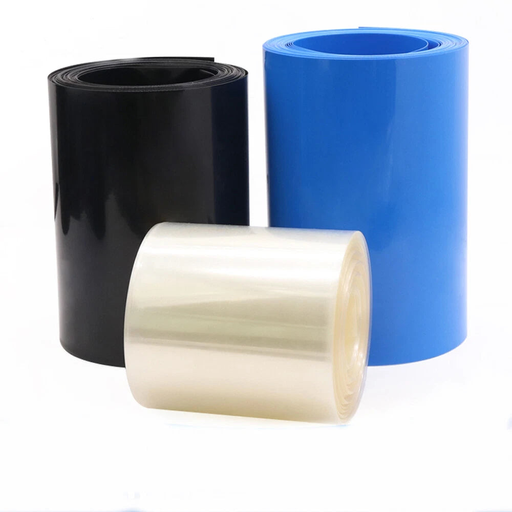 PVC Heat Shrink Tubing for Battery Packs — 95mm to 160mm Wide, 1m/2m/5m