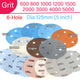 125mm sanding discs WET AND DRY 5 inch Sandpaper Film Pads 600-5000 GRIT 6 Hole