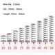 10Pcs Wire Dia 2.0mm 304 Stainless Steel Spring Compression Spring OD 10mm-35mm