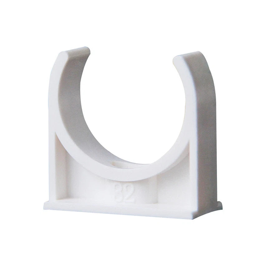 PVC U-Type Pipe Clamp Pipe Clip Tube Holder For 20 25 32 40 50mm Pipe Fittings