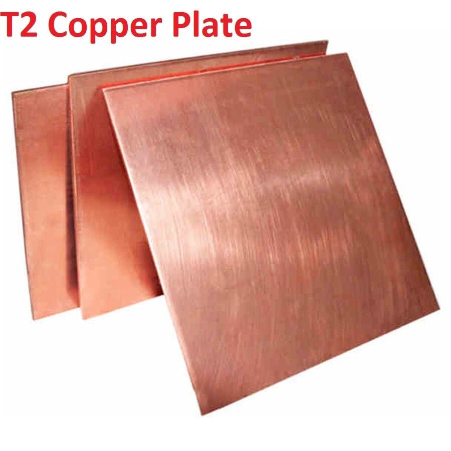 0.5mm to 6mm Thick T2 Pure Copper Plate/Sheet Copper Block Laser Cut Many Sizes - HomeDIYer