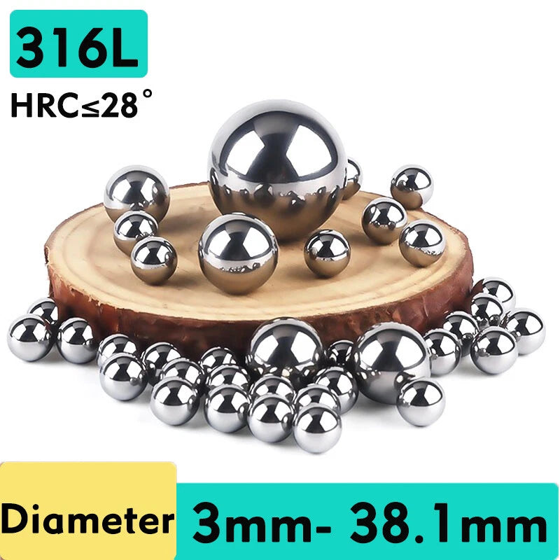 Stainless Steel 316 Ball Bearings -Metric Size 3mm-38mm AISI 316 High Precision