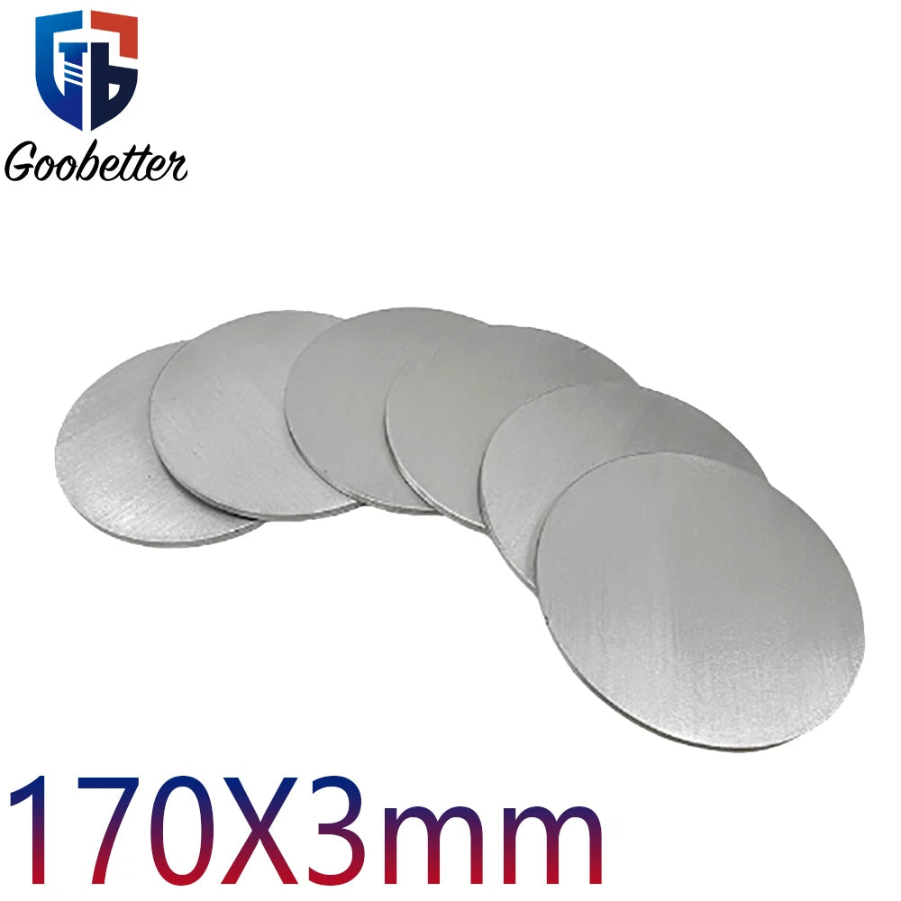 6061 Round Aluminum Sheet Disc Plate 170X3mm DIY Model Craft Art Handmade Plate
