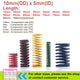 5mmx10mm Spring Light/Heavy Load Duty Compression Mould Die Spring 15-100mm Long