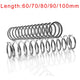 5pcs Wire Dia.0.5-1.5mm Length 60-100mm 304 Stainless Steel Compression Spring
