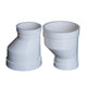 50mm-160mm PVC Drainage Pipe Eccentric Reducer Adapter Connector Fittings White