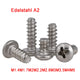 Phillips Pan Head Self-Tapping Screws M1.4–M5 | A2 304 Stainless Steel | Flat Tail