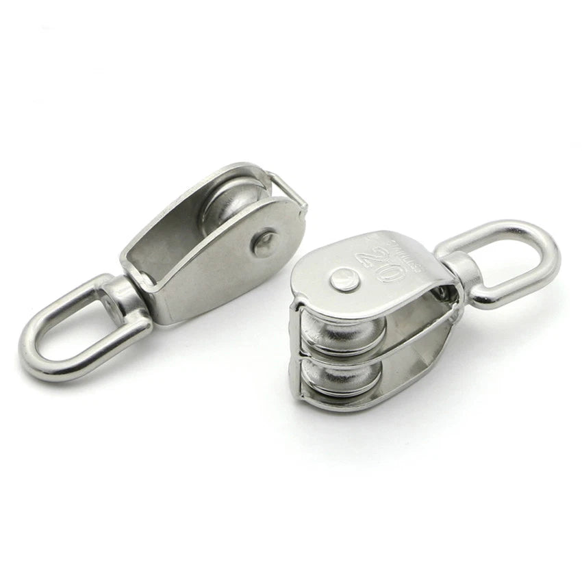 M20 20mm Pulley Rope Pully Stainless Steel Single/Double Swivel Lifting Wheel