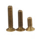 Solid Brass Flat Countersunk Phillips Machine Screws — M4 M5 M6, 10mm–40mm