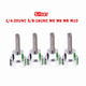Knurled Thumb Screws — Aluminum & Stainless Steel, Silver | 1/4-20, 3/8-16, M5–M10