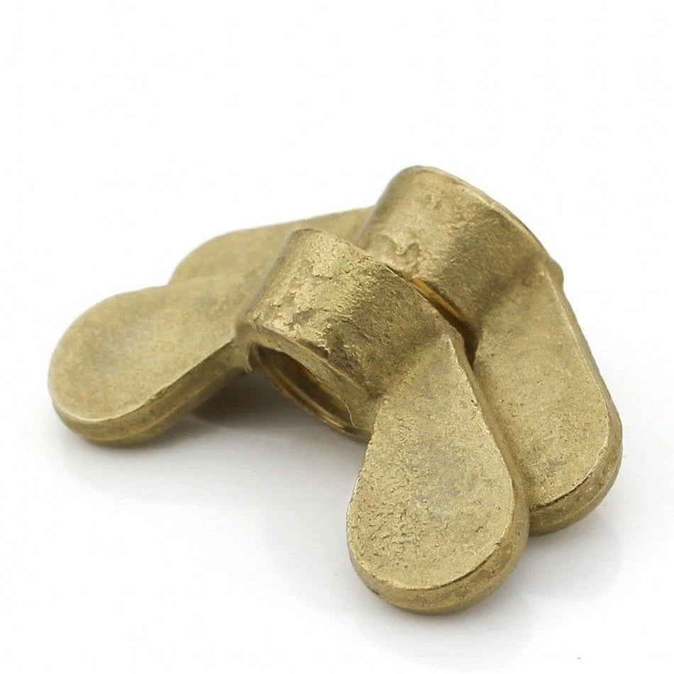 M3-M12 SOLID BRASS BUTTERFLY WING NUTS TO FIT METRIC COARSE BOLTS/SCREWS