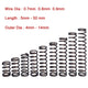 10Pcs Compression Spring Wire Dia 0.7 /0.8 /0.9mm Small Springs Steel OD 4-14mm