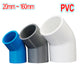 PVC Elbow 45 Degree Pressure Fittings Adhesive Water Pipe Fitting ID 20mm~ 125mm