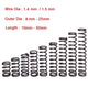 10Pcs Compression Spring Wire Dia 1.4/1.5mm Y Type Small Springs Steel OD 8-25mm