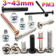 M3 Phillips Pan Head Machine Screws – 3mm to 43mm, Multiple Coatings (100–500 PCS)