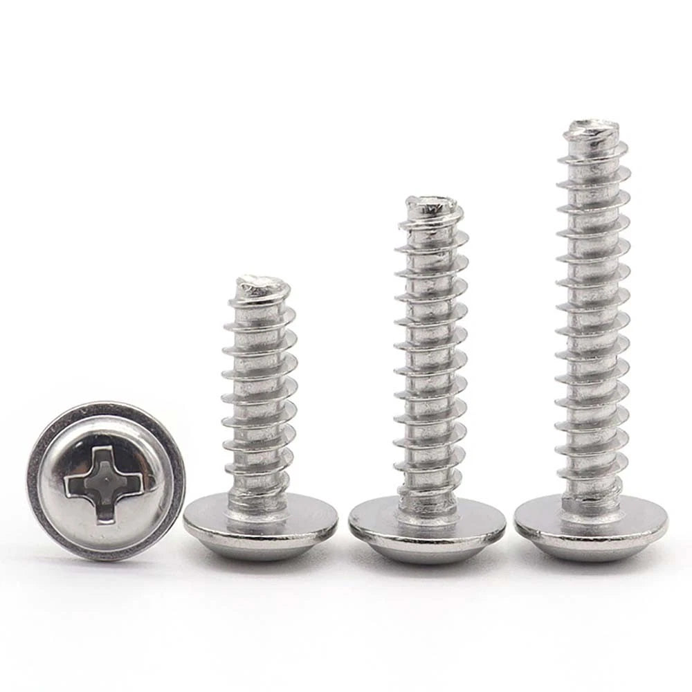 M1.7–M4 Stainless Steel Phillips Pan Head Machine Screws — 304 A2, Multiple Sizes