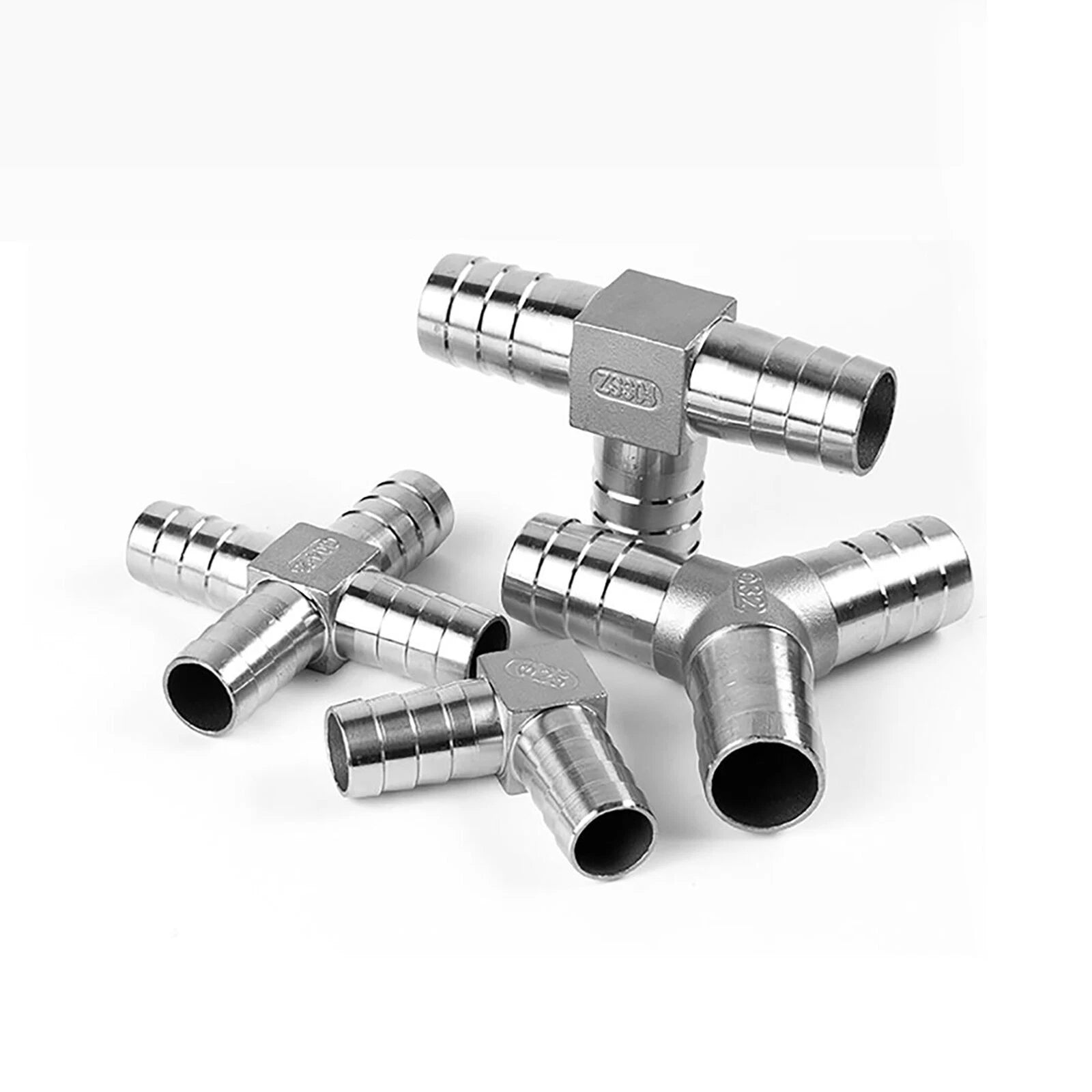 Stainless Steel T Joiner Various Piece Fuel Hose Gas Joiner Tee Connector 6-41mm
