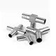 Stainless Steel T Joiner Various Piece Fuel Hose Gas Joiner Tee Connector 6-41mm