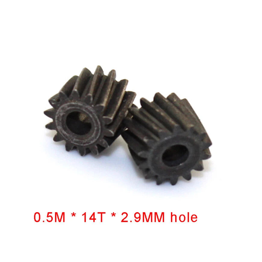 Carbon Steel Pinion Gear Helical Gears Wheel 0.5M 14 Teeth 2.9mm Bore Bevel Gear