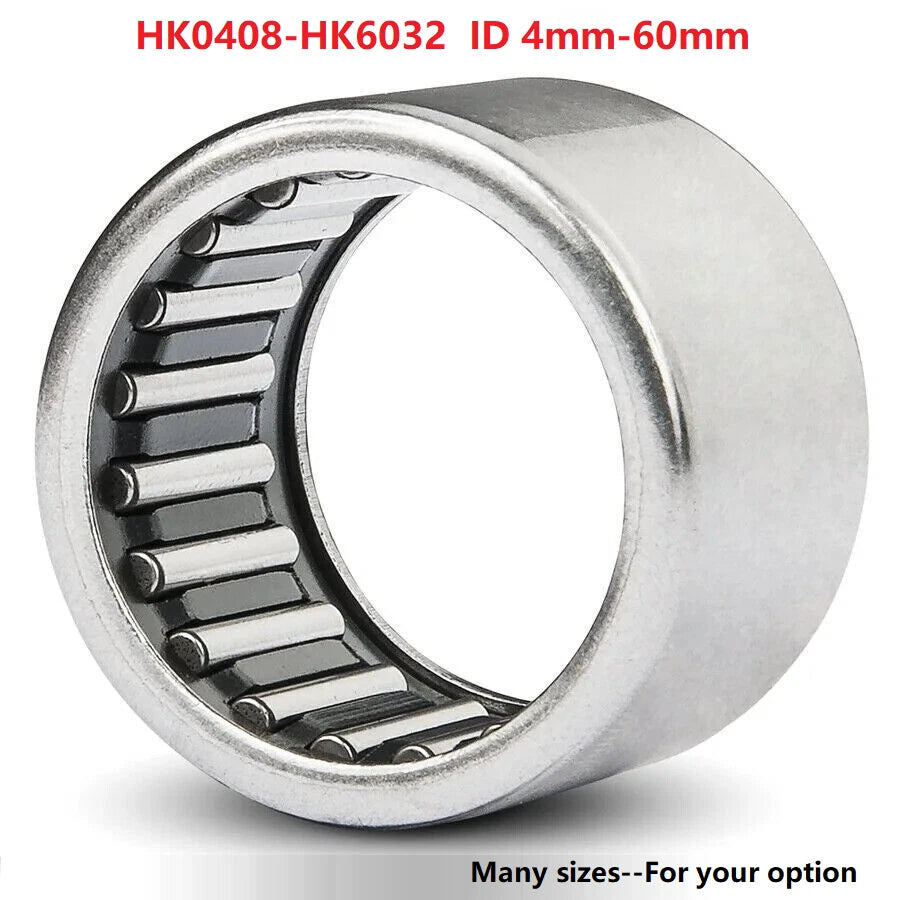 Bearing Needle Roller HK2020-HK6032 Drawn Cup Needle Roller Bearings ID 20 -60mm
