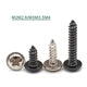 M2 M2.6 M3 M3.5 M4 Flanged Truss Head Self Tapping Screws – Bright Nickel & Black Zinc
