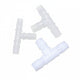 Tee Hose Joiner Plastic Barbed T Connector Pipe Fitting Air Fuel Water Gas WHITE