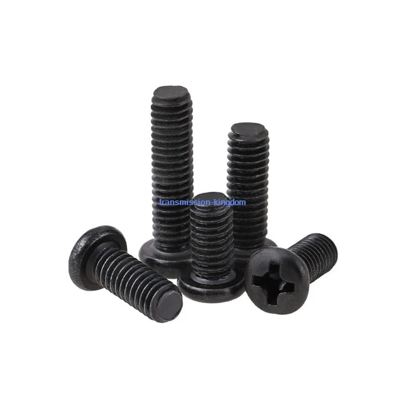 Black Phillips Pan Head Machine Screws M2 M2.5 M3 M4 — Electronics Micro Screws 3mm to 20mm, Bulk Packs of 50–500
