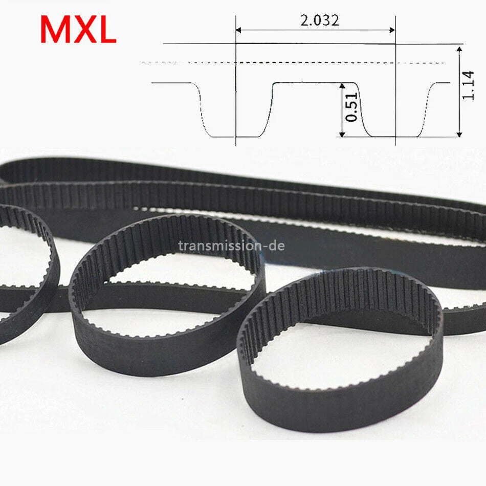MXL Closed Timing Belt — Powerdrive Synchronous Drive Belt, Width 6mm / 10mm