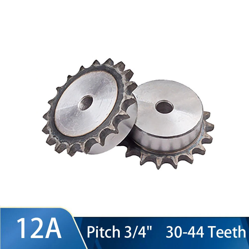 30-44 Teeth Sprocket for #60 (12A) Simplex Roller Chains, Pitch 3/4", with Step