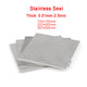 304 / 301 Stainless Steel Sheet — 0.01mm to 2.5mm Thick | 100, 200, 300mm Sizes