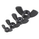 Lock Nuts Butterfly Wing Head Thumb Nuts M3M4M5M6M8M10M12 Screws Black Grade 4.8
