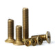 M2 M2.5 M3 M4 M5 M6 Solid Brass Countersunk Head Phillips Machine Screws – 4 to 40mm