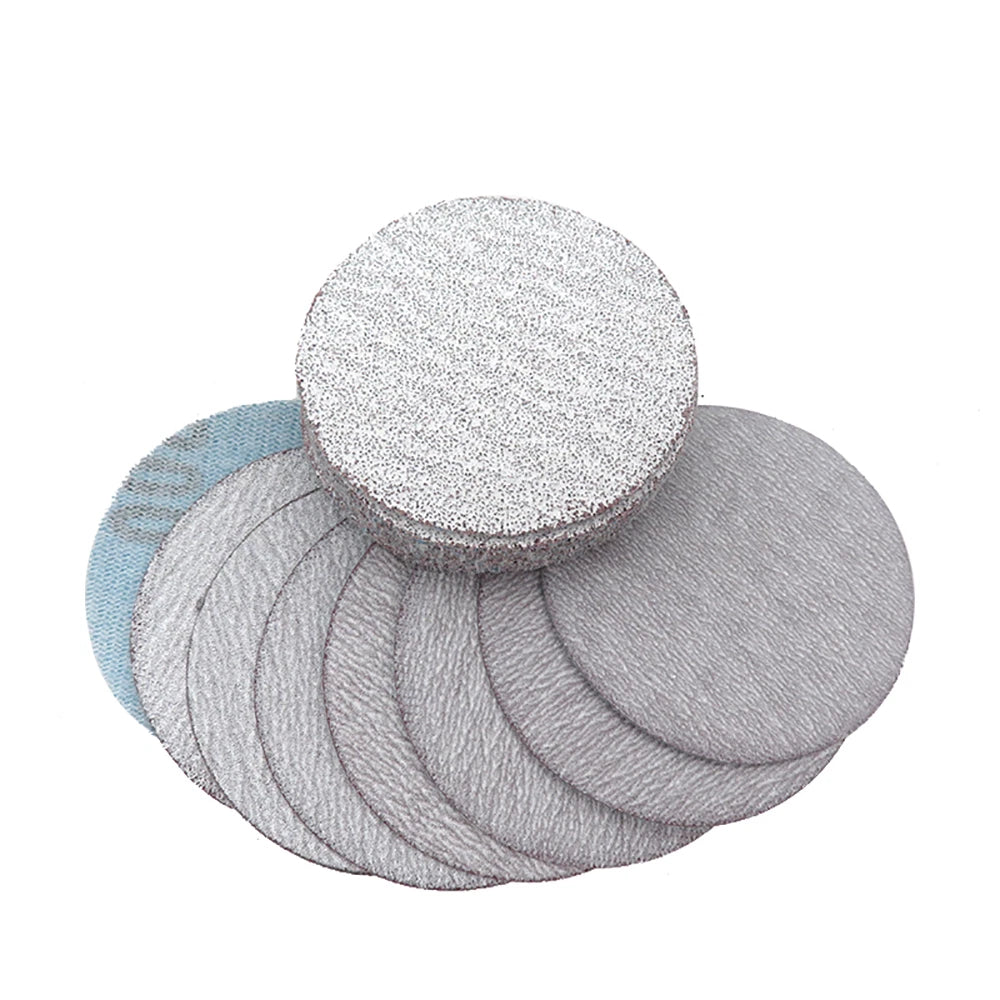 50mm Dry Sanding Discs 2 Inch Hook and Loop Abrasive Sandpaper Pads 60-1200 Grit