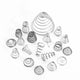 Conical Cone Compression Spring Pressure Spring 0.4-2 mm Wire Dia 7-76 mm Length