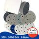 5 Inch（125mm）Hook & Loop Sponge Sandpaper 6 Hole Wet and Dry Sanding Discs