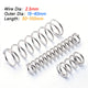 Compression Spring 2.5mm Wire Diameter 15-40mm Outre Diameter & 30-100mm Length