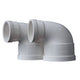 PVC Drainage Pipe Reducer 90° Elbow Connector Adapter Drain Fittings Joint White